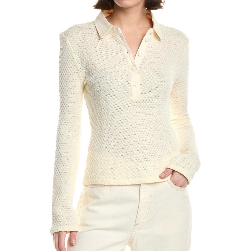 NWT rag & bone Carine Crochet Polo size XS